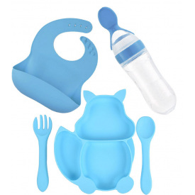 Набор силиконовой посуды 2Life Y9 5 предметов Синий (vol-9975)