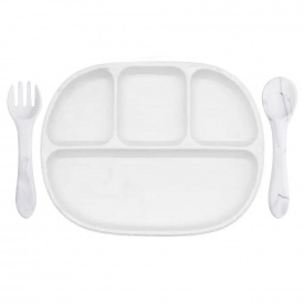 Набор силиконовой посуды 2Life 3 предмета Белый мрамор (vol-10677)