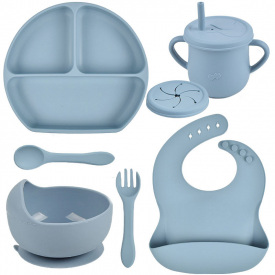 Набор силиконовой посуды 2Life Y21 6 предметов Оливковый (v-10998)