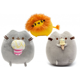 Набір м'яких іграшок 2Life Pusheen cat 15х12 см та Лев 10х7 см v-12461