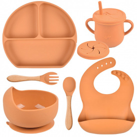 Набор силиконовой посуды 2Life Y25 6 предметов Оранжевый (v-11153)