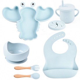 Набор посуды 2Life Y5 6 предметов Голубой (v-11187)