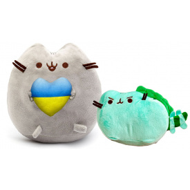 Набір м'яких іграшок S&T Pusheen cat 23х25 см та 12х15 см (vol-10450)