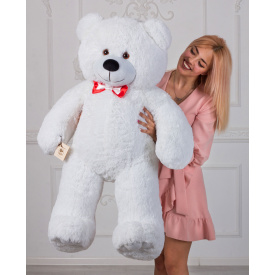 Плюшевий ведмедик Mister Medved Хеппі 130 см Білий (009)
