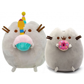 Набір м'яких іграшок S&T Pusheen cat 23х25 см та 12х15 см (vol-9987)