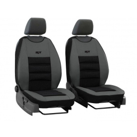 Накидки чехлы на передние сиденья SEAT IBIZA 2008-2017 POK-TER PsT серой вставкой