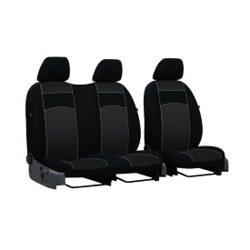 Авточехлы с автоткани для MERCEDES Vito W639 2003-2014 POK-TER VIP 1+2 с серый вставкой