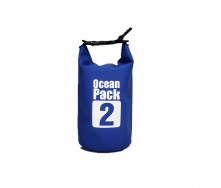 Водонепроницаемая сумка рюкзак гермомешок Ocean Pack 2 л Blue (5535523511)