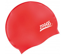 Шапочка для плавания Zoggs Silicone Cap Красный One Size (1000-300774)
