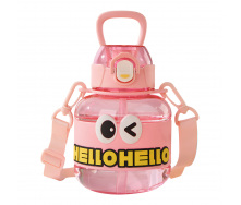 Детская бутылка для воды YIWU Hello-Hello 680 мл Розовый (HP-14-46P)