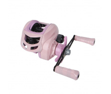 Катушка рыболовная мультипликаторная yumoshi AK 201 Pink-Black Left 6294-85958