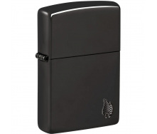 Зажигалка бензиновая Zippo Armor Series Flame Черный (46402)