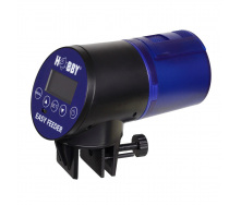 Автоматическая кормушка для кормления рыб Hobby Easy Feeder аккумуляторная 15х7,5х12 см Сине-черный (HB10810)