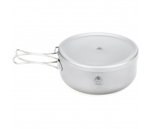 Котелок Robens Ori Titanium Pot with Plate Lid 0,8 л Серый (1046-690339)
