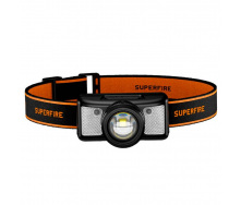 Фонарь налобный SuperFire HL91 310 Lumen IP43 Черный (2511609084)