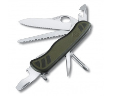 Швейцарский нож Victorinox Swiss Soldiers Knife 111 мм 10 функций Зелено-черный (0.8461.MWCH