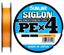 Шнур Sunline Siglon PE х4 Оранжевый 300м 0.296мм 22кг/50lb (1658-09-59)