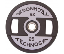 Блины диски полиуретановые TECHNOGYM TG-1837-25 25кг Черный