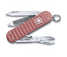 Складной нож Victorinox Classic SD Precious Alox Gentle Rose 58 мм 5 функций Розовый рифленый (0.6221.405G)