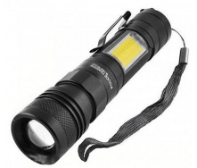 Фонарь ручной Police BL-T6-19 (T6+COB) zoom + microUSB + 3 режима