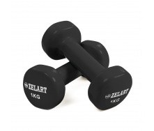 Гантели для фитнеса Zelart Beauty TA-5225-1 1кг Черный