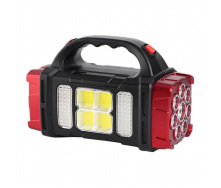 Фонарь аккумуляторный Panther PT-8167 76 LED с солнечной панелью 2400 mAh Red (3_02417)