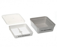 Коробка для наживки Flagman (сито, кришка) 12x12 см GREY (MMI0025)