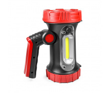 Фонарь Stark L-1-01 Li 5W Osram LED + 3W COB Черный с красным (243000101)