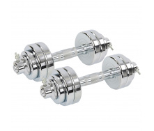 Гантели SP-Sport TA-8056-15 15кг Хром