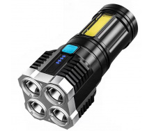 Фонарь ручной Police X509/L-S03-4LED 3030+COB з/у USB-micro Черный ABS пластик (X509)