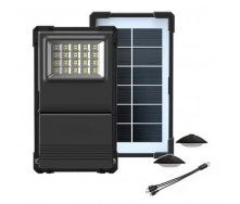 Портативная система освещения GDTimes GD-07a 2 LED лампы + солнечная панель с прожектором 3000 mAh