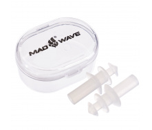 Беруши для плавания в пластиковом футляре MadWave M071501 Белый