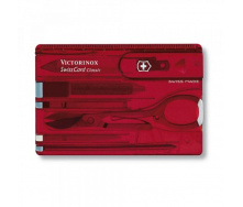 Нож Victorinox SwissCard Transparent Красный (1049-Vx07100.T)