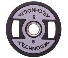 Блины диски полиуретановые TECHNOGYM TG-1837-5 5кг Черный