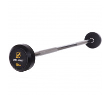 Штанга фиксированная прямая обрезиненная Zelart Rubber Coated Barbell TA-2685-10 10кг