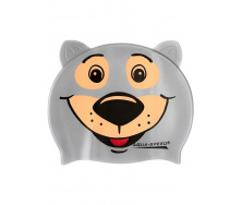 Шапка для плавания Aquaspeed ZOO BEAR 5761 Серый медведь (5908217657619)