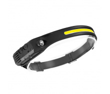 Фонарик налобный гибкий Bailong Led BL-G28+XPE+СOB аккумуляторный с ик-датчиком движения W689-1 (W689-1)