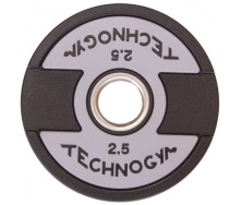 Блины диски полиуретановые TECHNOGYM TG-1837-2_5 2,5кг Черный