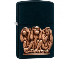 Зажигалка бензиновая Zippo Three Monkeys (29409)