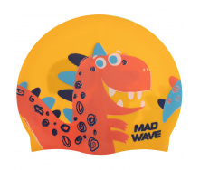 Шапочка для плавания детская MadWave Junior DINO M057916 Желтый