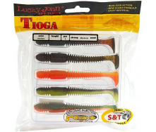 Приманка силикон Tioga Lucky John Pro Series 4,5in / 114мм / 5шт /цвет MIX2 140185-MIX2