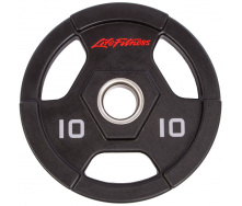 Блины диски полиуретановые LIFE FITNESS SC-80154-10 10кг Черный