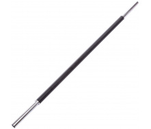 Гриф для штанги фитнес памп обрезиненный без замков Zelart TA-0925 BP3031 l-1,3 м, d-28 мм 2.5 кг Черный (SK000148)