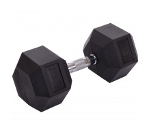 Гантель цельная шестигранная гексагональная Zelart TA-2679-20 20кг 1шт