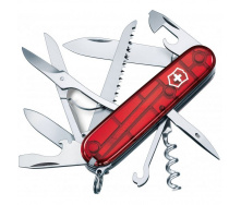 Складной нож Victorinox Huntsman 91 мм 15 функций Красный полупрозрачный в блистере (1.3713.TB1)