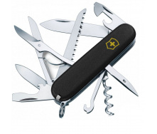 Складной нож Victorinox Huntsman Mat Черный матовый лак с желтым лого (1.3713.3_M0008p)