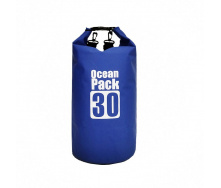 Водонепроницаемая сумка рюкзак гермомешок с шлейкой на плечо Ocean Pack 30 л Blue (5788544)
