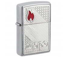 Зажигалка бензиновая Zippo 200 Tiles Emblem (48126)