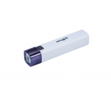 Фонарь Wertvoll GM 3 режима LED Li-ion 1200 mAh/t 7000 K/80 lum powerbank ABS 122х25 мм WHITE (RX-8001)
