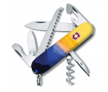 Складной нож Victorinox Camper Ukraine 91 мм 14 функций Горный пейзаж (1.3613.7_T3190pw)